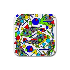 Find It Rubber Coaster (square)  by Valentinaart