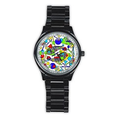 Find It Stainless Steel Round Watch by Valentinaart