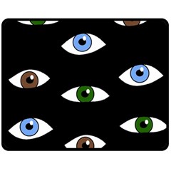 Look At Me Double Sided Fleece Blanket (medium) 