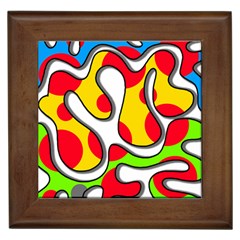 Colorful Graffiti Framed Tiles by Valentinaart