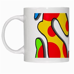 Colorful Graffiti White Mugs by Valentinaart