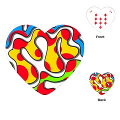 Colorful Graffiti Playing Cards (heart)  by Valentinaart