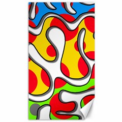 Colorful Graffiti Canvas 40  X 72   by Valentinaart