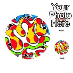 Colorful Graffiti Playing Cards 54 (round) 