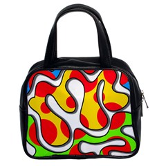 Colorful Graffiti Classic Handbags (2 Sides) by Valentinaart