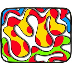 Colorful Graffiti Fleece Blanket (mini)