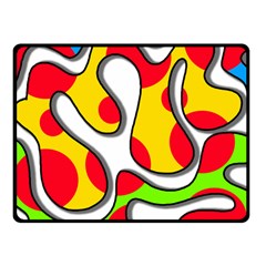 Colorful Graffiti Fleece Blanket (small)