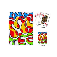 Colorful Graffiti Playing Cards (mini)  by Valentinaart