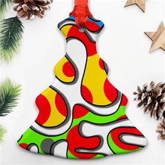 Colorful Graffiti Christmas Tree Ornament (2 Sides)