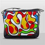 Colorful graffiti Messenger Bags Front