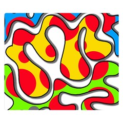 Colorful Graffiti Double Sided Flano Blanket (small) 