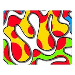 Colorful Graffiti Double Sided Flano Blanket (large)  by Valentinaart