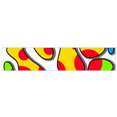 Colorful Graffiti Flano Scarf (small) by Valentinaart