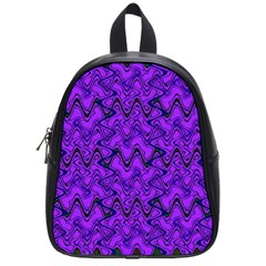 Purple Wavey Squiggles School Bags (small)  by BrightVibesDesign