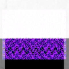 Purple Wavey Squiggles Rectangular Jigsaw Puzzl by BrightVibesDesign