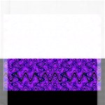 Purple Wavey Squiggles Rectangular Jigsaw Puzzl Front