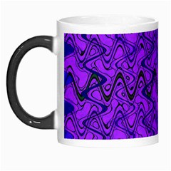 Purple Wavey Squiggles Morph Mugs by BrightVibesDesign