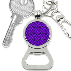 Purple Wavey Squiggles Bottle Opener Key Chains by BrightVibesDesign