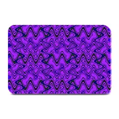 Purple Wavey Squiggles Plate Mats by BrightVibesDesign