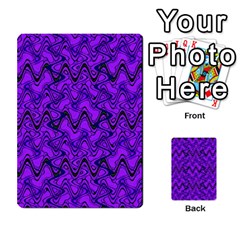 Purple Wavey Squiggles Multi-purpose Cards (rectangle)  by BrightVibesDesign