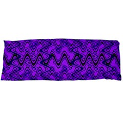 Purple Wavey Squiggles Body Pillow Case (dakimakura)