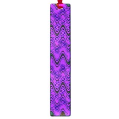 Purple Wavey Squiggles Large Book Marks by BrightVibesDesign