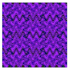 Purple Wavey Squiggles Large Satin Scarf (square) by BrightVibesDesign