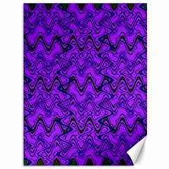 Purple Wavey Squiggles Canvas 36  X 48   by BrightVibesDesign