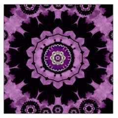 Decorative Leaf On Paper Mandala Large Satin Scarf (square) by pepitasart