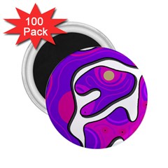 Purple Graffiti 2 25  Magnets (100 Pack) 