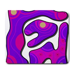 Purple Graffiti Large Mousepads by Valentinaart