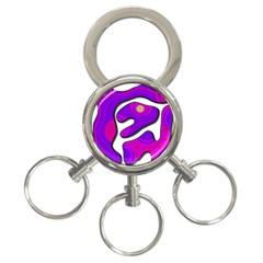 Purple Graffiti 3-ring Key Chains by Valentinaart