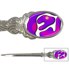 Purple Graffiti Letter Openers by Valentinaart