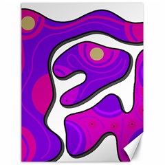 Purple Graffiti Canvas 18  X 24   by Valentinaart