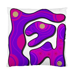 Purple Graffiti Standard Cushion Case (one Side) by Valentinaart