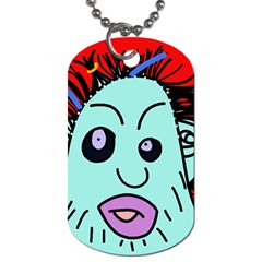 Caveman Dog Tag (one Side) by Valentinaart