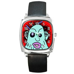 Caveman Square Metal Watch by Valentinaart