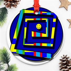 Maze Ornament (round)  by Valentinaart