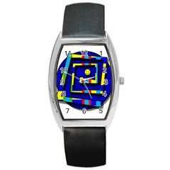 Maze Barrel Style Metal Watch by Valentinaart