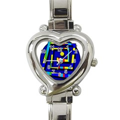 Maze Heart Italian Charm Watch by Valentinaart