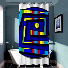 Maze Shower Curtain 36  X 72  (stall)  by Valentinaart