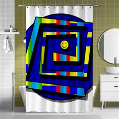 Maze Shower Curtain 48  X 72  (small)  by Valentinaart