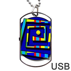 Maze Dog Tag Usb Flash (two Sides) 