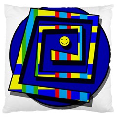 Maze Large Cushion Case (two Sides) by Valentinaart