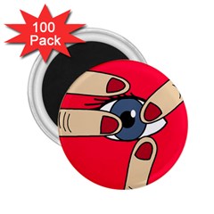 Poke In The Eye 2 25  Magnets (100 Pack)  by Valentinaart