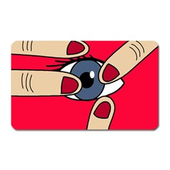 Poke In The Eye Magnet (rectangular) by Valentinaart