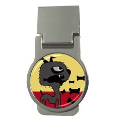 Angry Little Dog Money Clips (round)  by Valentinaart