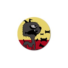 Angry Little Dog Golf Ball Marker by Valentinaart