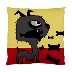 Angry Little Dog Standard Cushion Case (two Sides) by Valentinaart