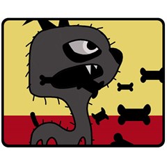 Angry Little Dog Fleece Blanket (medium) 